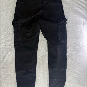 Zara Black Men's Cargo Pants with Side Pockets